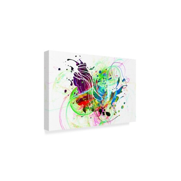 Ata Alishahi 'Modern Explosion' Canvas Art,22x32